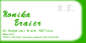 monika braier business card